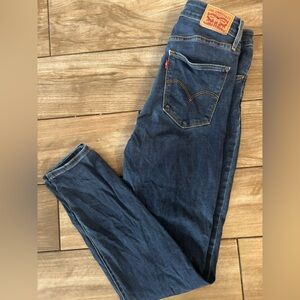 WoMen's Dark Blue Denim Jeans - Classic Slim Fit